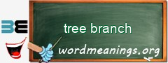 WordMeaning blackboard for tree branch